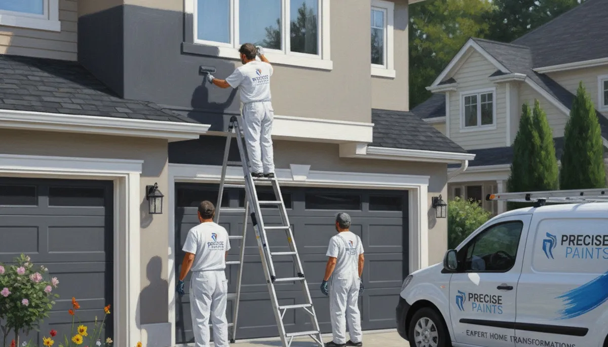 Des Moines, IA house painters applying durable interior and exterior finishes