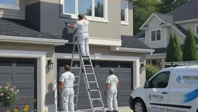 Des Moines, IA house painters applying durable interior and exterior finishes