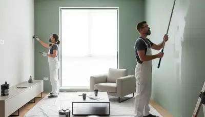 Interior house painting in Des Moines, IA by Des Moines Paint Pros with smooth durable finish