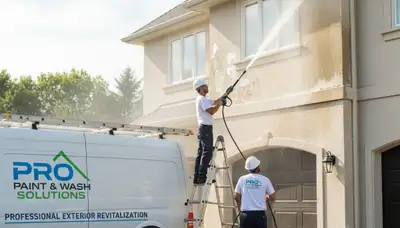 Pressure washing service in Des Moines, IA for home exterior cleaning and curb appeal