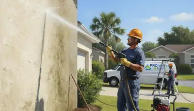 Pressure washing service in Des Moines, IA for cleaning home exterior surfaces and curb appeal